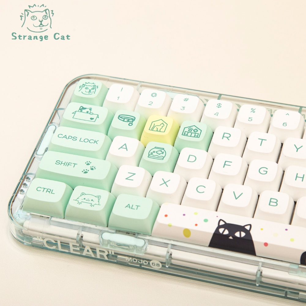 Strange Cat Keycaps XDA Profiles 131Keys PBT DyeSublimation Compatible
