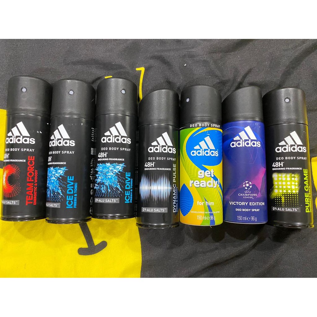 AUTHENTIC ADIDAS DEO BODY SPRAY 150ml (Made in Spain/Poland) Shopee