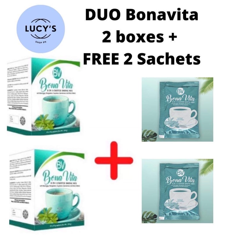 Bonavita 8 in 1 Coffee DUO ( 2 Boxes + 2 Satchets ) Shopee Philippines