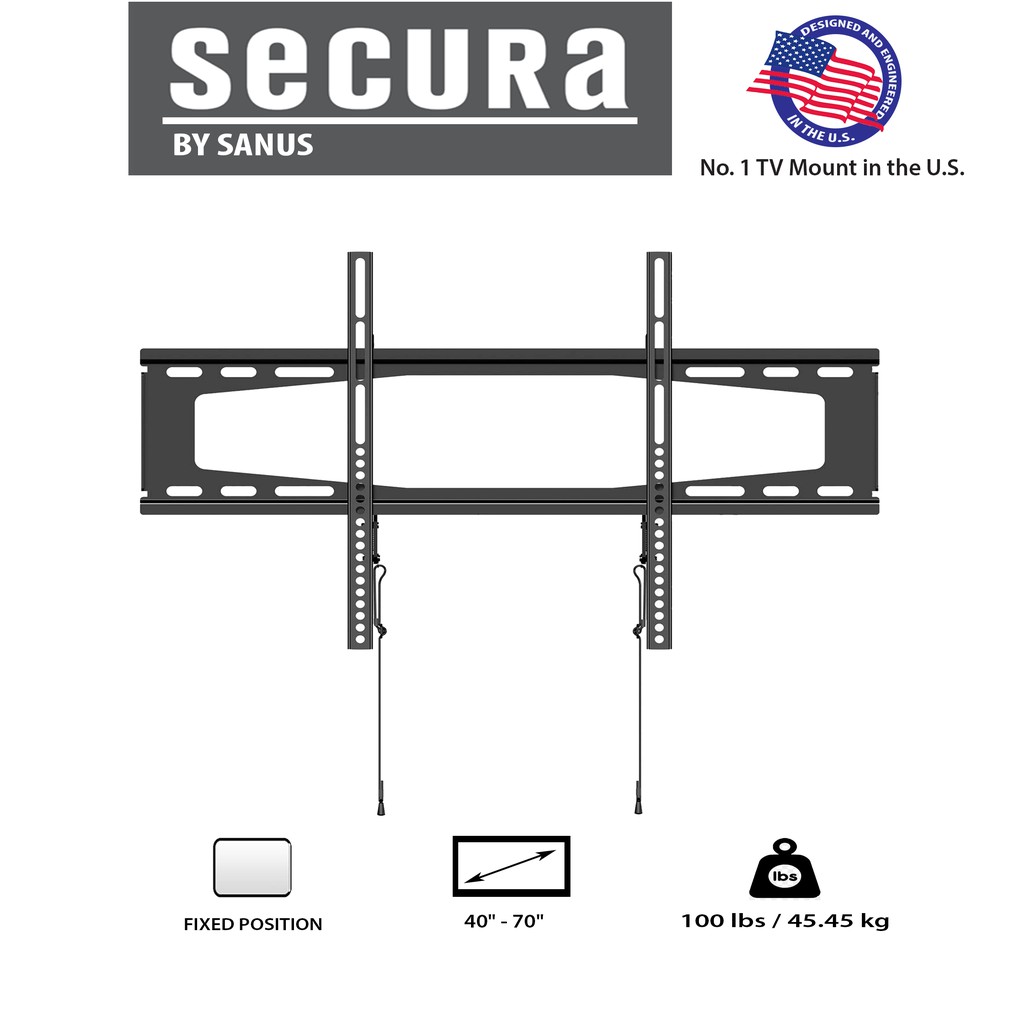 Sanus Secura QLL23 FixedPosition TV Wall Bracket Mount For 40"70" TVs