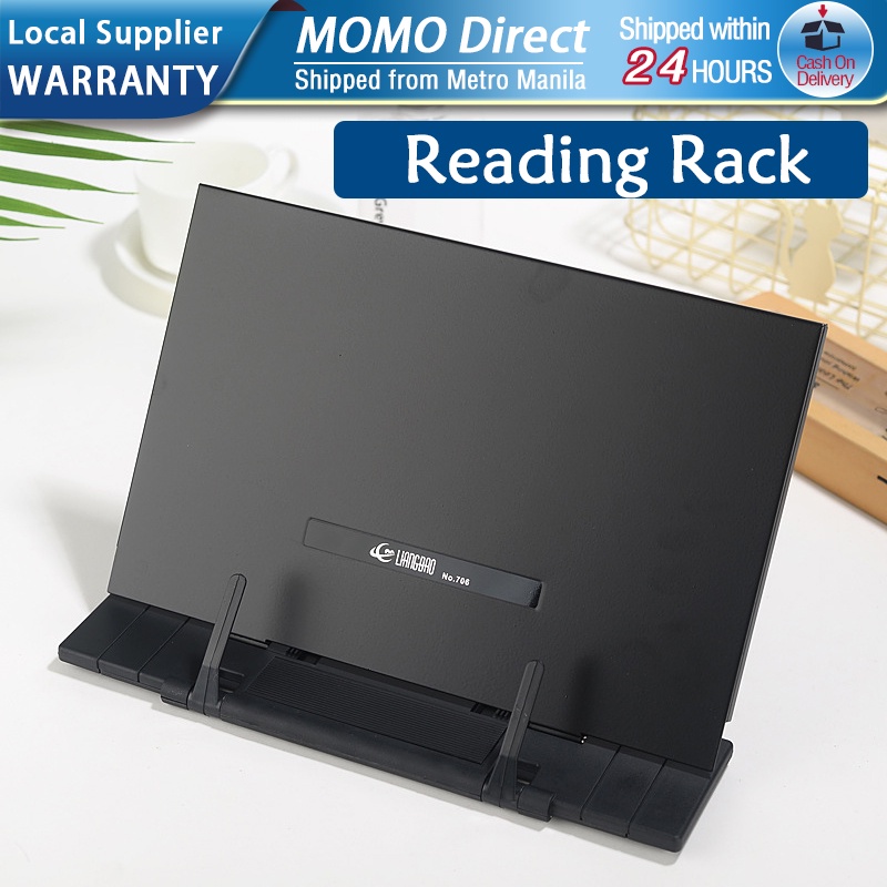 Reading Stand Book Stand Portable Bookshelf Black Reading Desk Shelf