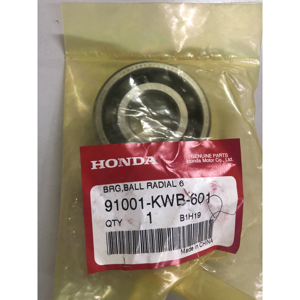 Honda Genuine Crankshaft Bearing 63/22 91001kwb601 for Wave 125/XRM125