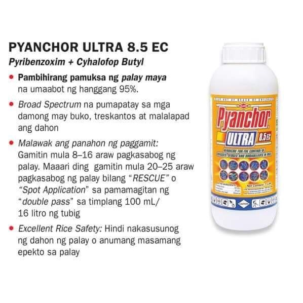 Pyanchor Ultra 8.5 EC Herbicide 1L Shopee Philippines