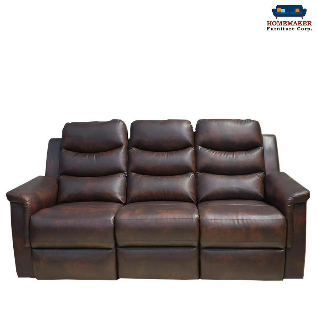 Homemaker Furniture Martin Synthetic Leather Recliner W/ Cup Holder3