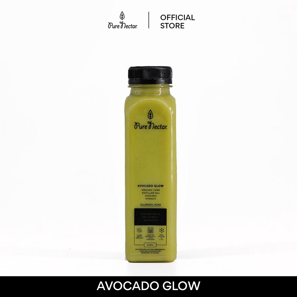 Avocado Glow Premium ColdPressed Juice 300mL Fresh, Unpasteurized, No