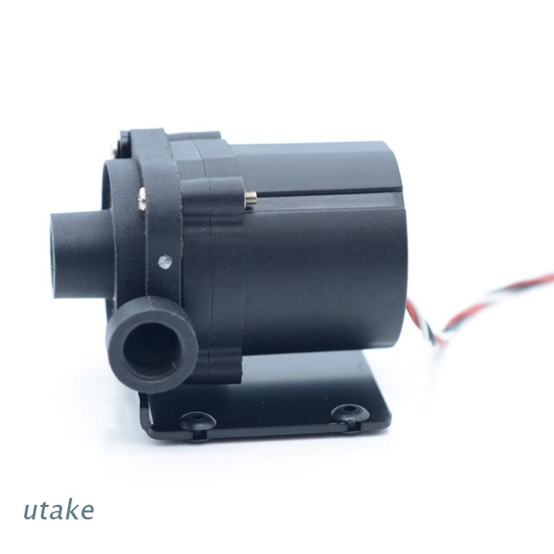 Utake SC600 12V Computer Water Cooling Pump 600 L/H G1/4" Input and Right Output Damping Ceramic