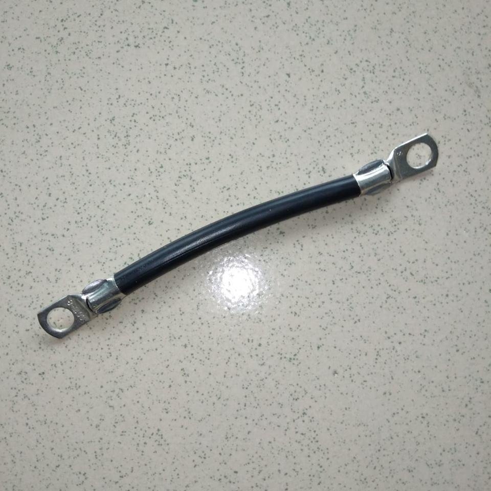 16mm² Battery Cable With Lugs for Battery Series 10cm length Black