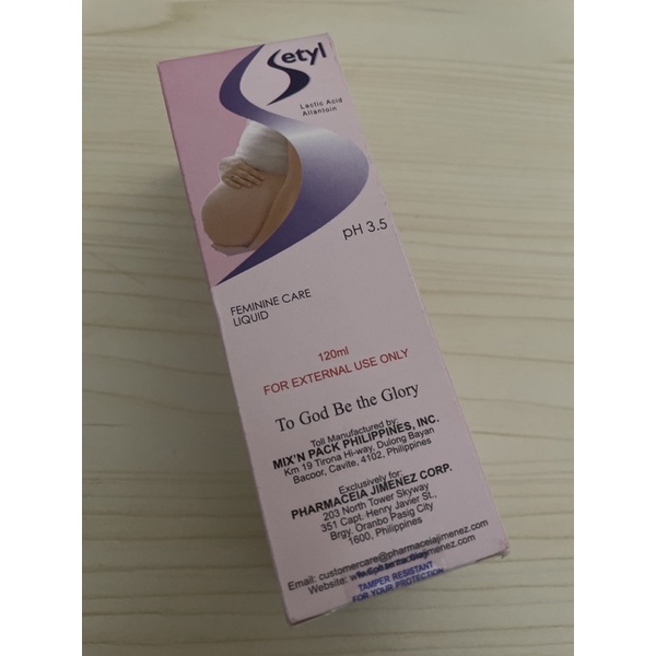 SETYL Feminine Care Liquid (Pregnant & afterbirth) 120ml Shopee