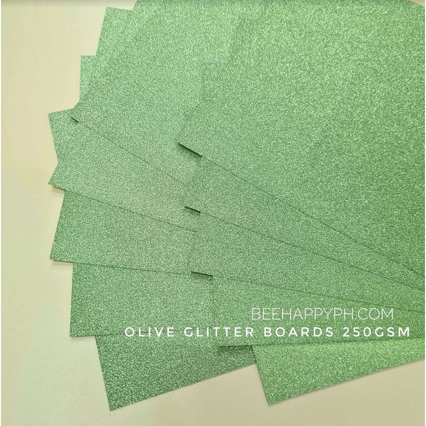 250gsm Glitter Board/Cardstocks Assorted Colors 10 sheets Shopee