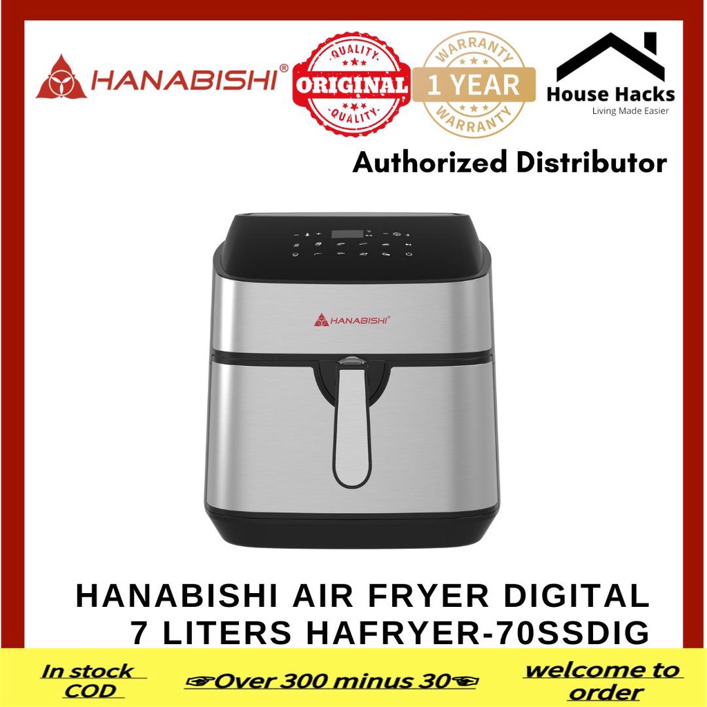 COD 2022 ☞ Hanabishi Air Fryer Digital 7 liters HAFRYER70SSDIG (House