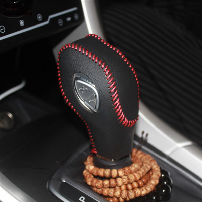 HW 1PC Protective Shift Knob Leather Cover For FORD Focus Ecosport 12