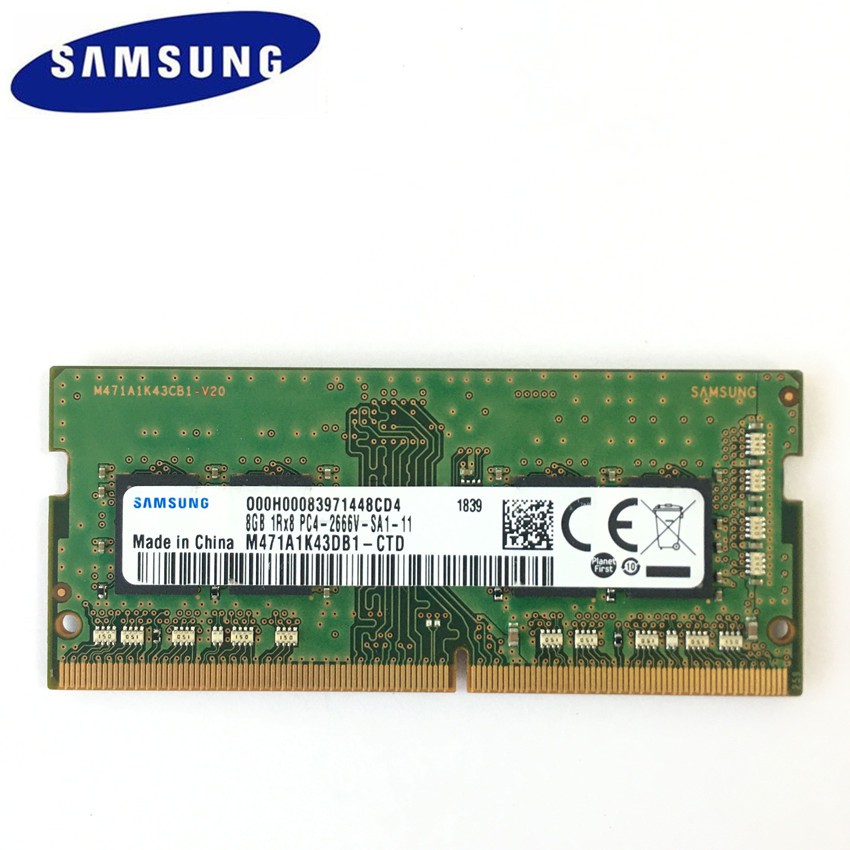Samsung Laptop RAM 8GB 16GB 32GB DDR4 PC4 3200MHz 260Pin 1.2V SODIMM