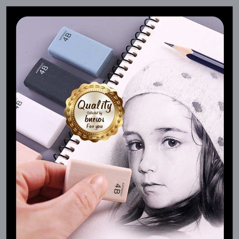 2022Bnesos Stationary School Supplies Eraser Pencil Eraser 4B Eraser