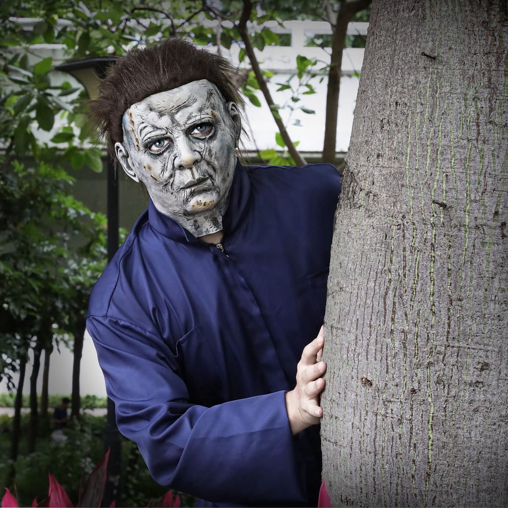 2022 New Michael Myers Mask Scary Creepy Horror Cosplay Full Head Latex Mask Halloween Kills