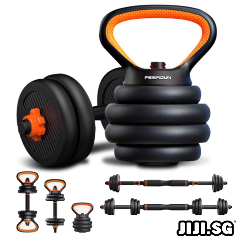 (JIJI SG) FED 3 in 1 Adjustable Dumbbell Sets 20kg / 30kg /40KG