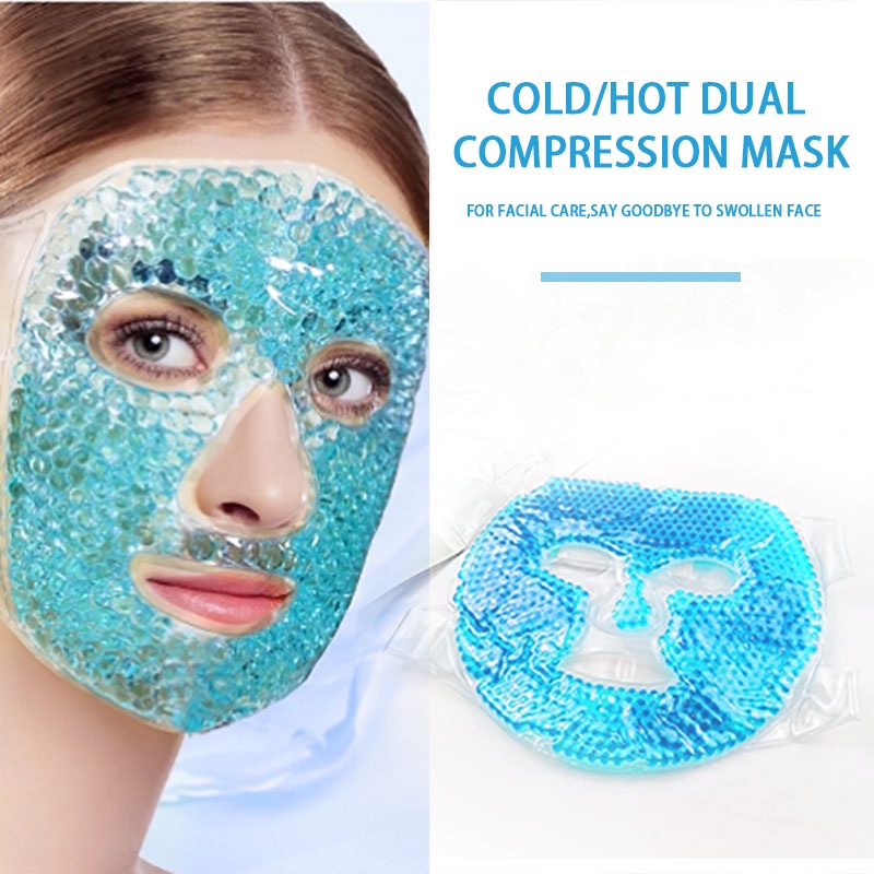 Gel Ice Pack Face Mask Cold and Hot Pack Cool Down To Remove Edema Ice
