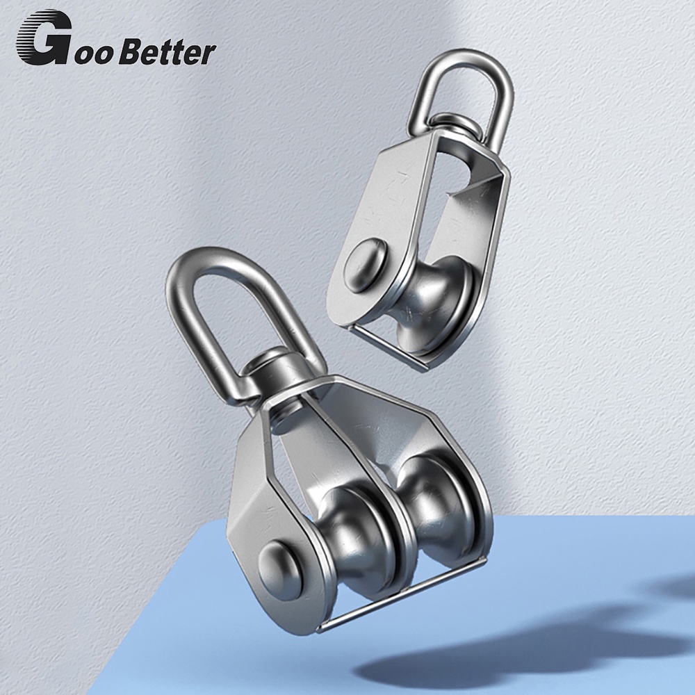 Single/Double Wheel Swivel Pulley Block A2 Stainless Steel M15 M20 M25
