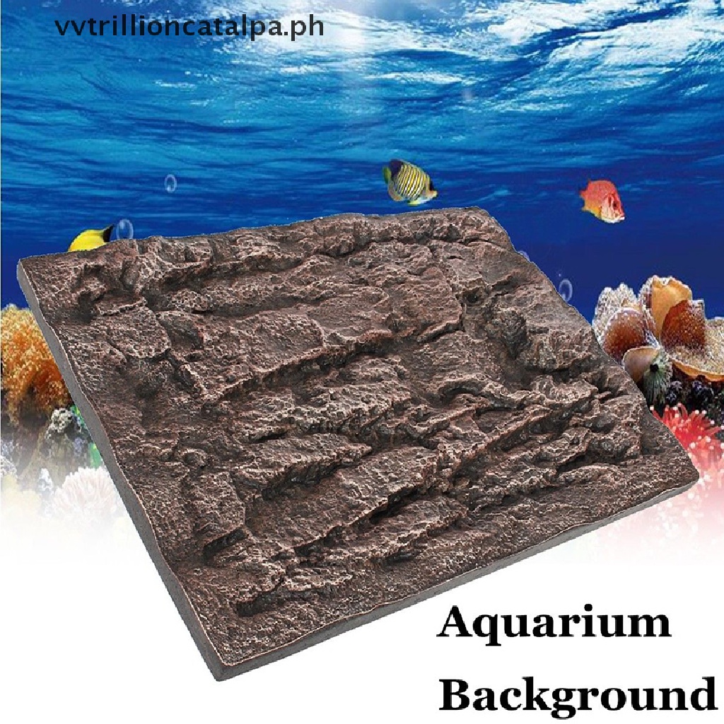 (vv) Aquarium Foam Rock Stone Fish Tank Background Wall 3D