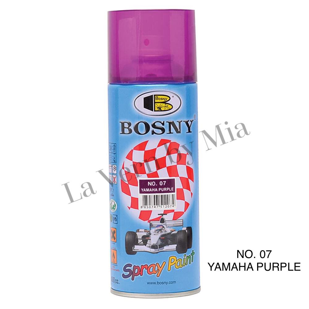 BOSNY SPRAY PAINT CANDY TONE YAMAHA PURPLE NO. 07 Shopee Philippines