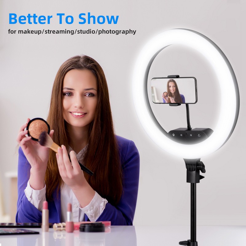10”/26CM LED Selfie Ring Light with Stand Dimmable Photography Studio