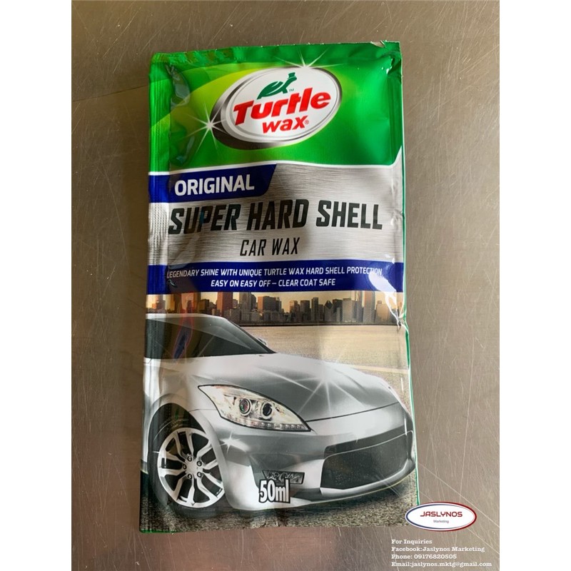 TURTLE WAX SUPER HARD SHELL CAR WAX Sachet 50ml Shopee Philippines