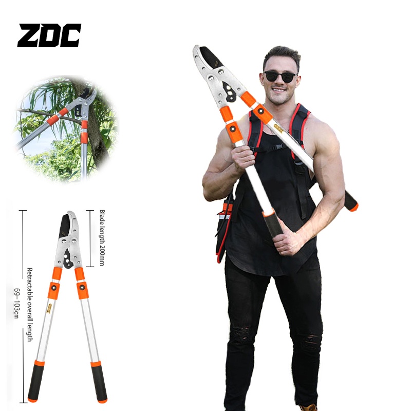 ZDC Garden Scissors Pruning Shears Flower Fruit Tree Heavy Duty Garden Shears Gardening Tool