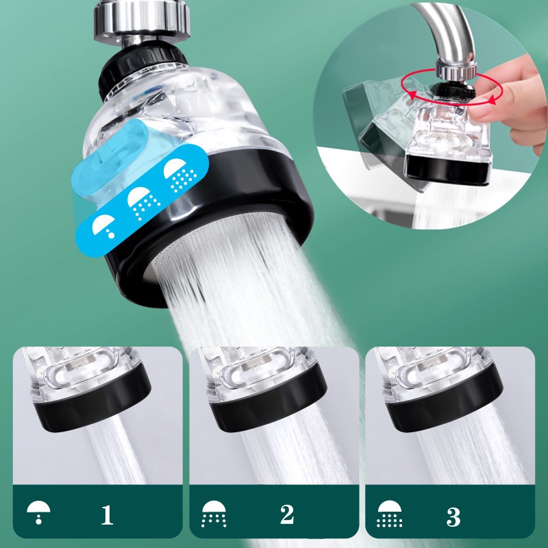 Adjustable Kitchen faucet aerator Diffuser Nozzle 360 Degree Swivel