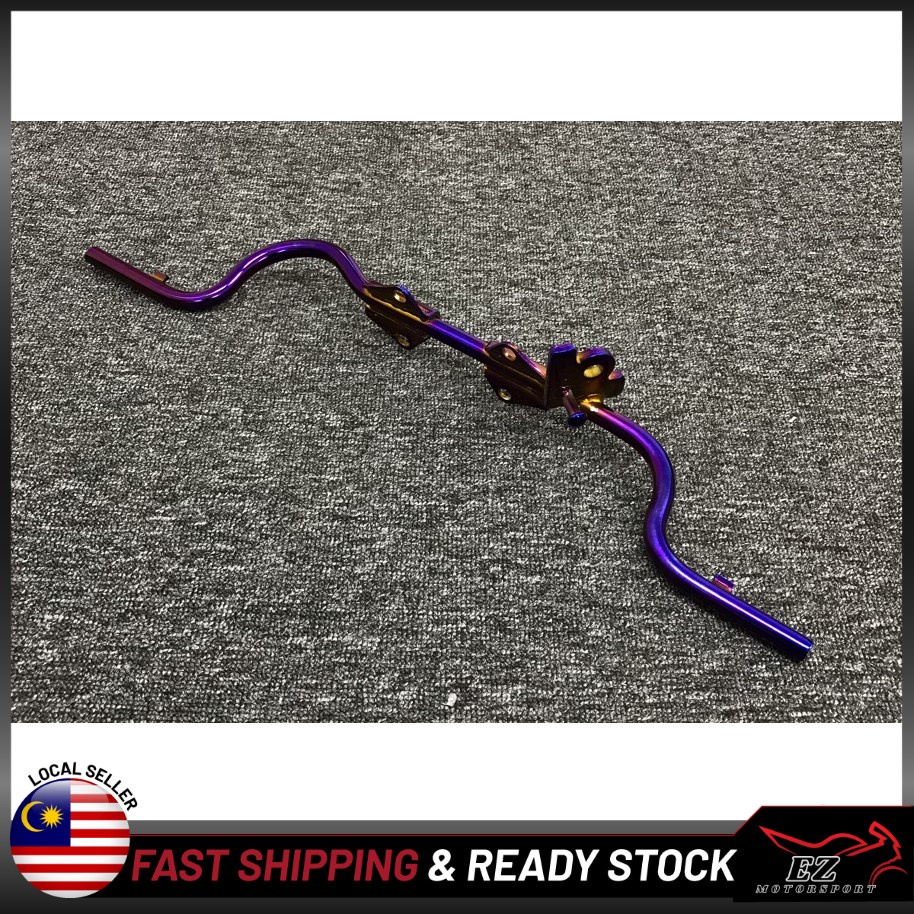 (Titanium Purple) Front Step Bar Front Footrest Bar Foot Rest Bar Besi