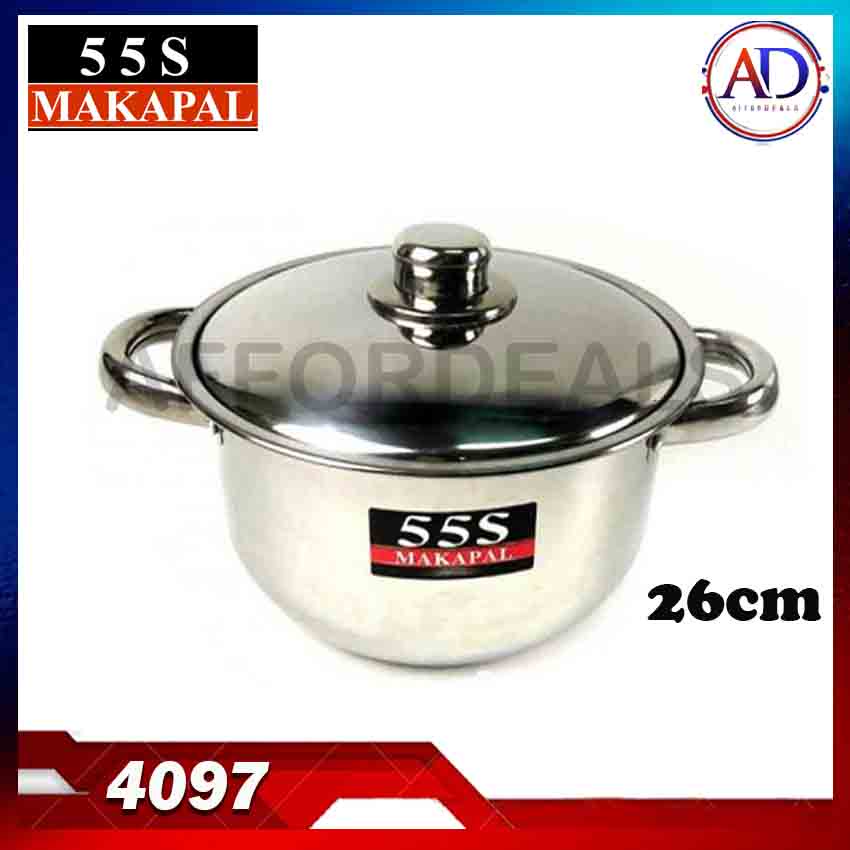 555 stainless set kitchenwares 55S Makapal Stainless Casserole Pot