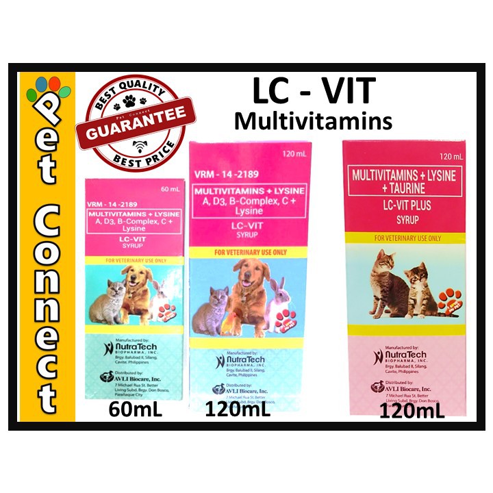 LC Vit Multivitamins for Dogs, Cats, Birds, Rabbits Shopee Philippines