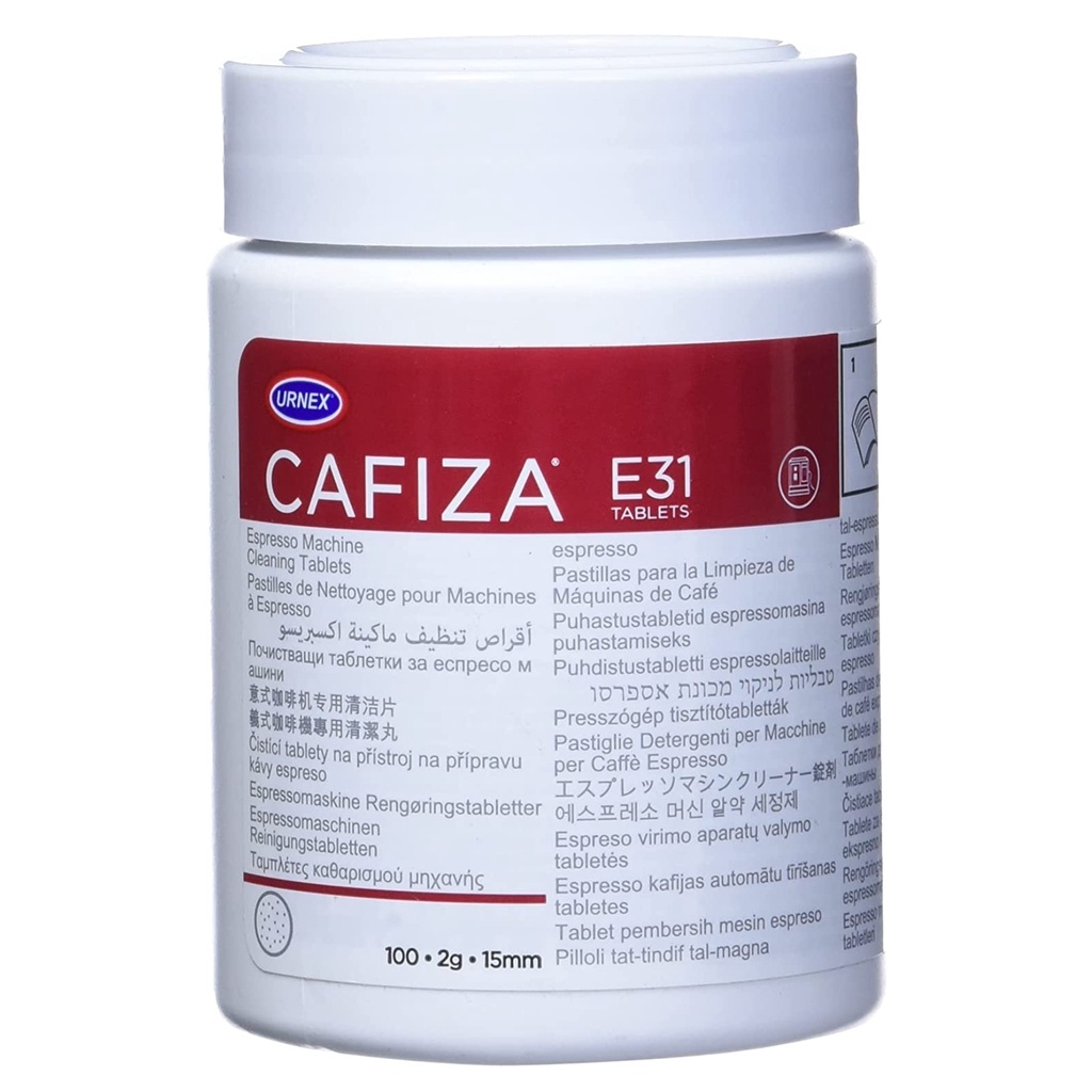 Urnex Cafiza Professional Espresso Machine Cleaning Tablets E31