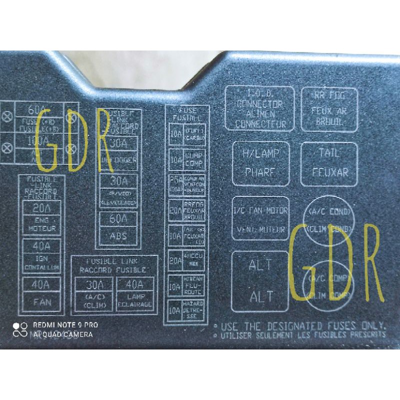 Pajero Gen2 and FM Fuse Box Cover Shopee Philippines