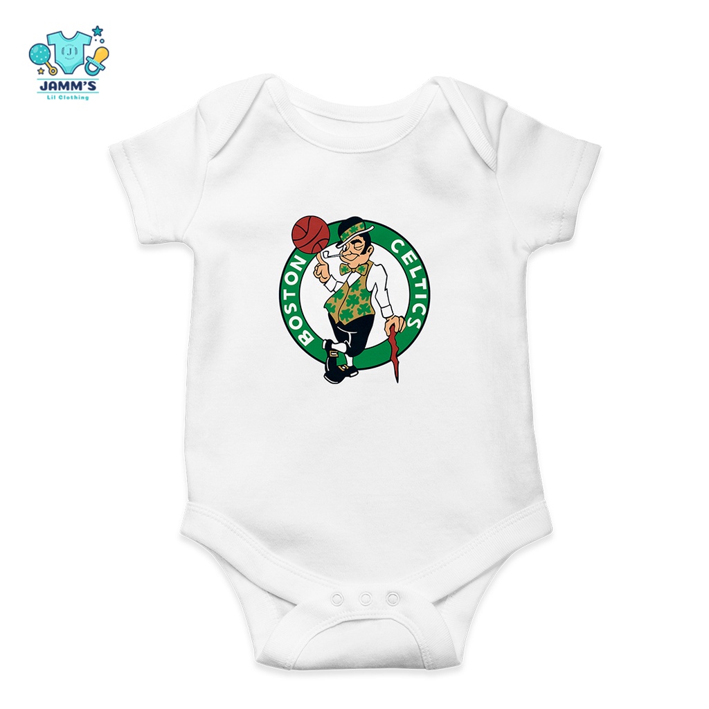 NBA team Boston Celtics basketball Baby clothes onesies for boy and