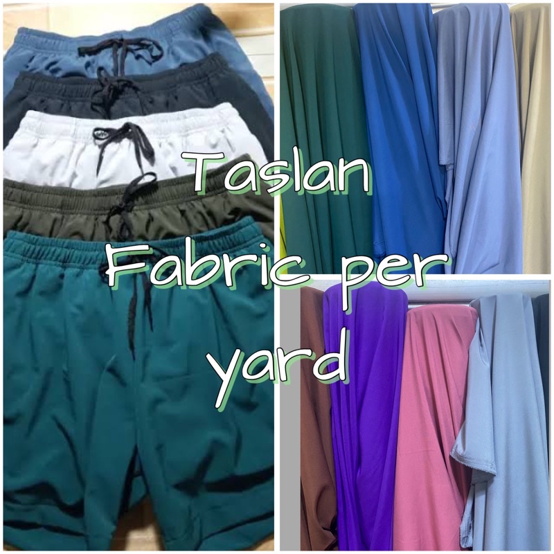 Taslan Fabric per yard Shopee Philippines