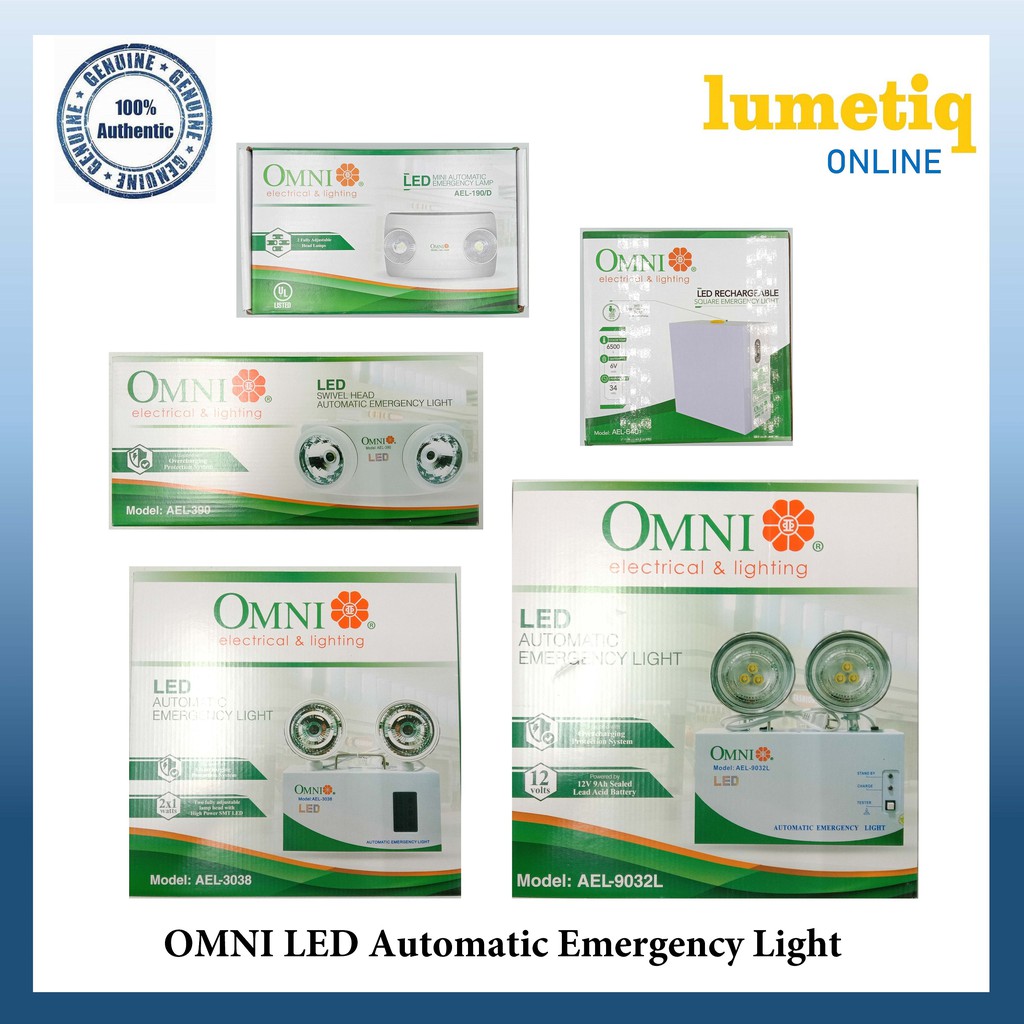 OMNI LED Automatic Emergency Light Shopee Philippines
