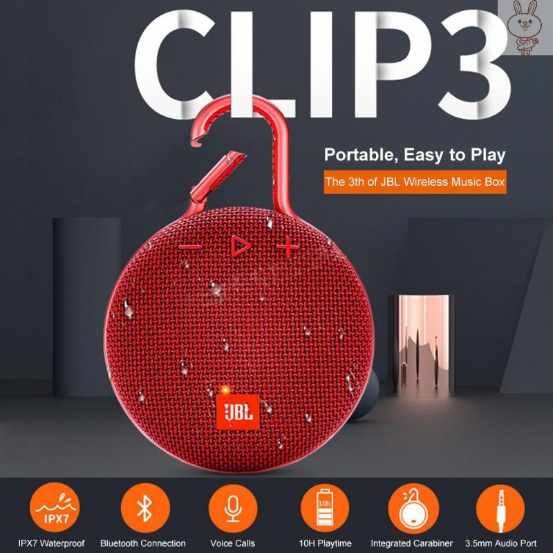 JBL Clip 3 WaterProof Speaker (Original) Shopee Philippines