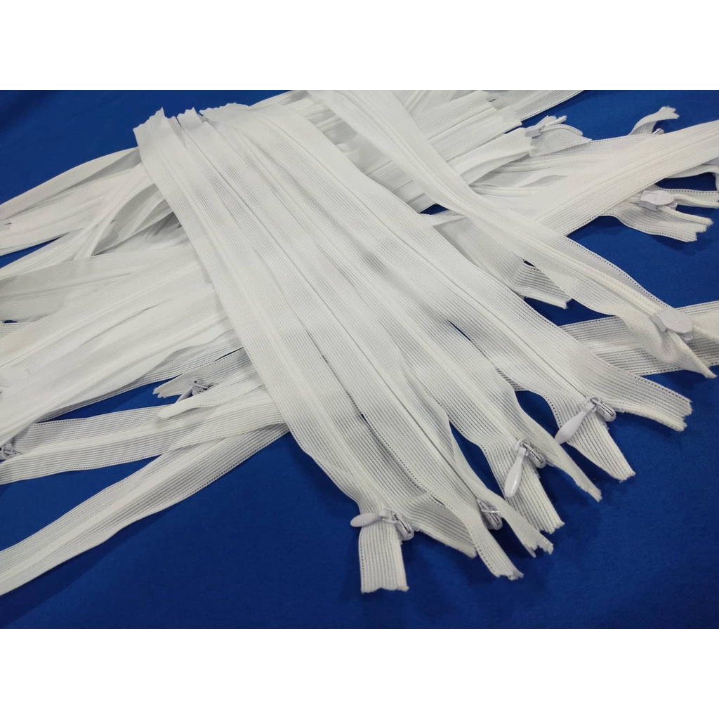 White Invisible Zipper ( 5 Pieces ) Shopee Philippines