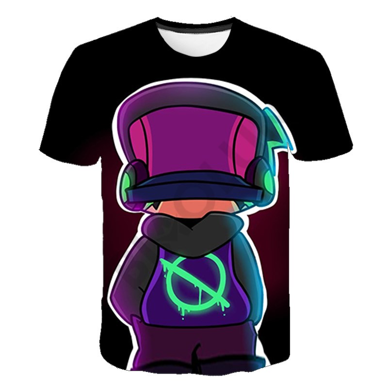 Baby Boy Friday Night Funkin 3D Print Singing Contest Funny Tshirt