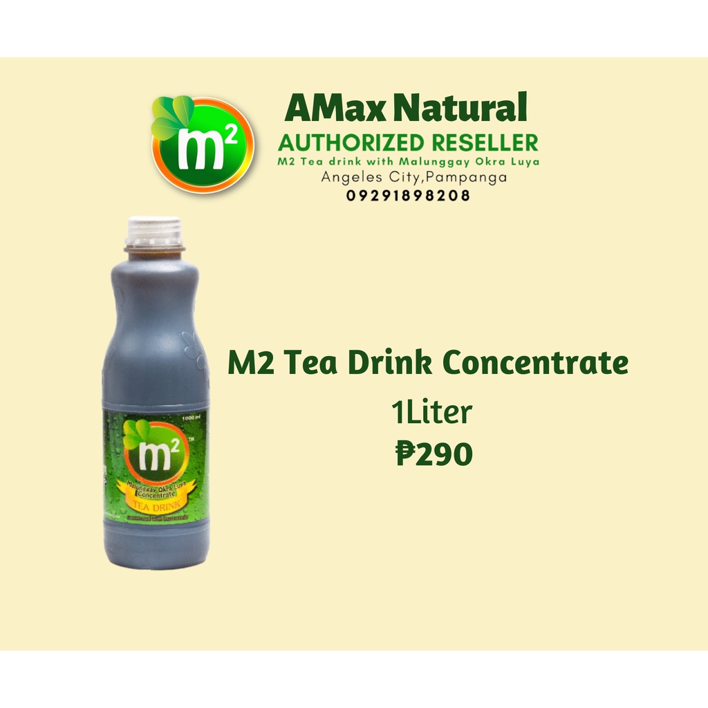 M2 Malunggay Okra Luya Concentrate Tea Drink 1Liter Shopee Philippines