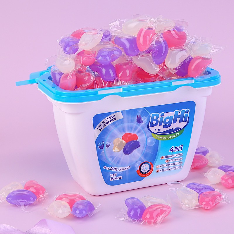 Bighi Laundry Capsules Detergent Liquid pods For Hands And Washing machine Beads Shopee