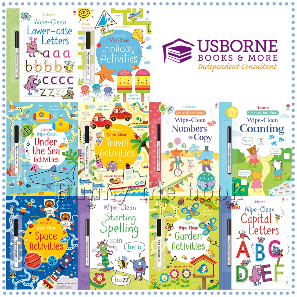 Usborne Wipe Clean Workbooks Shopee Philippines