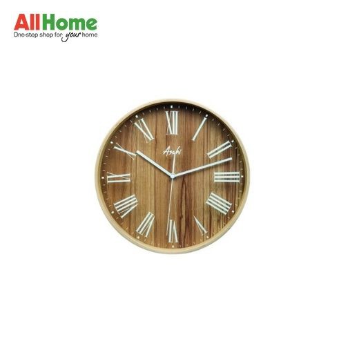 Asahi Wall Clock Wooden W7008 12N Shopee Philippines
