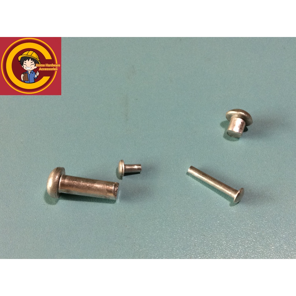 Rivets Solid Aluminum Mushroom Head (available in different sizes