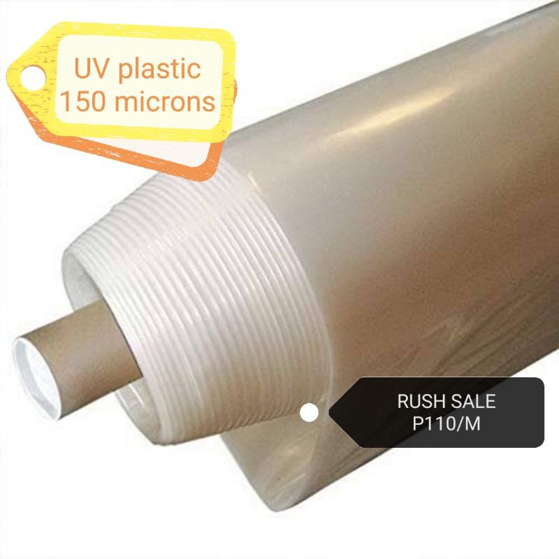 150 microns UV Plastic Polyethylene (6mil) 10ft X 1Meter/10ft X 5M