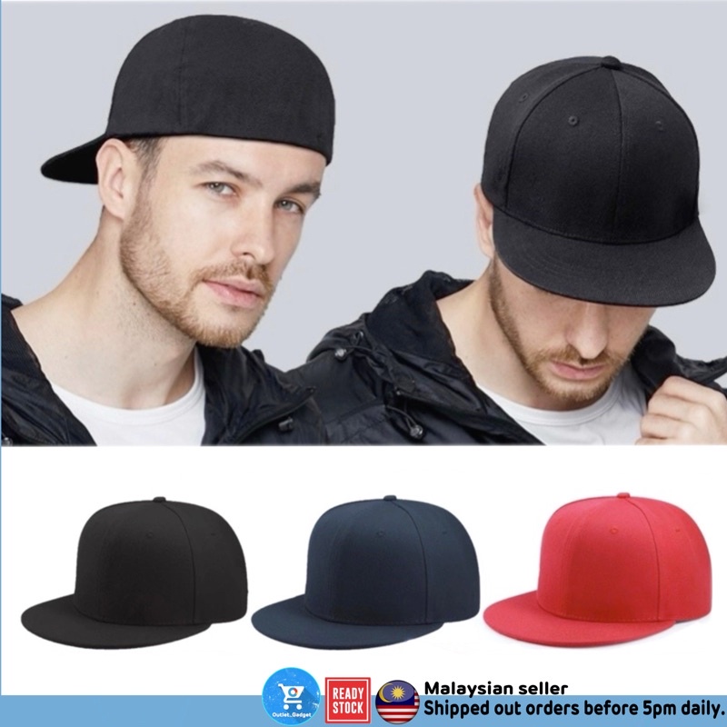 Cotton Full cap Hip Hop Straight Brim 54cm,56cm,58cm & 60cm nonadjust