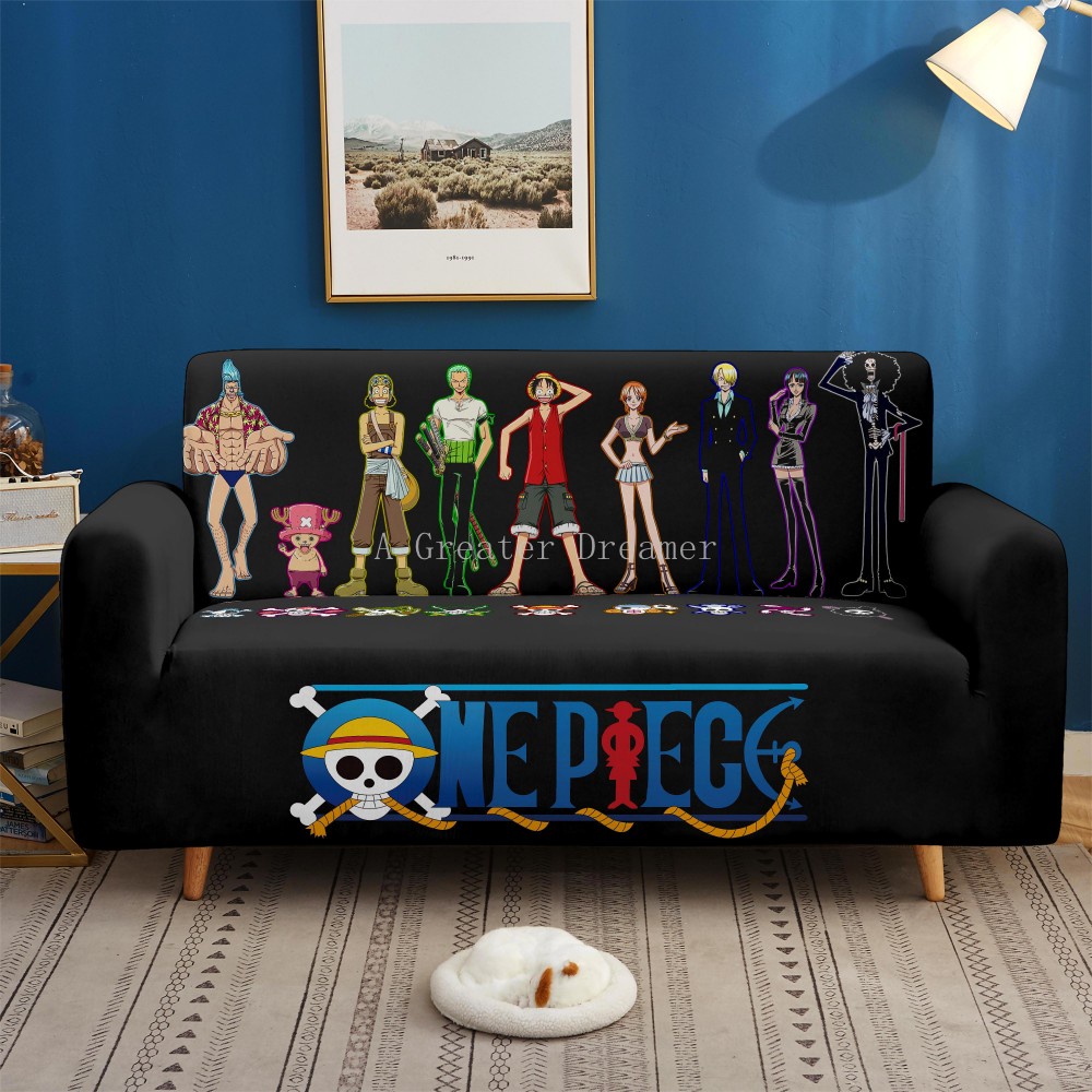 MYQG Sofa cushion3d Printed One Piece Sofa Cover Cartoon Set Elastic