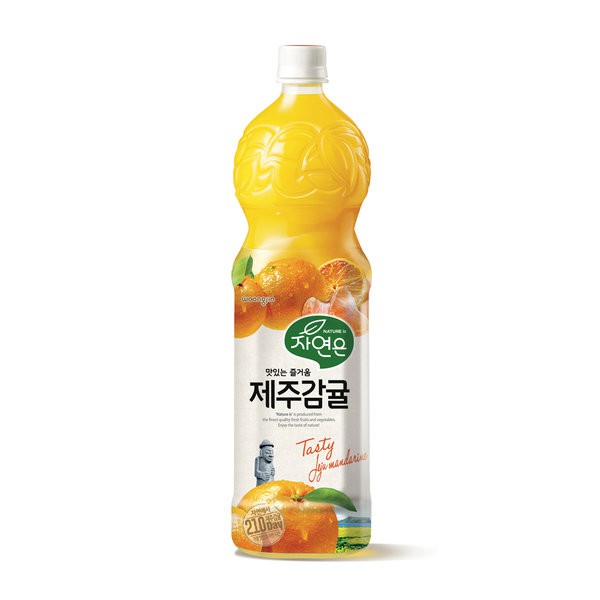 WOONGJIN NATURE JEJU MANDARIN 1.5L ( WOONGJIN JEJU MANDARINE ORANGE