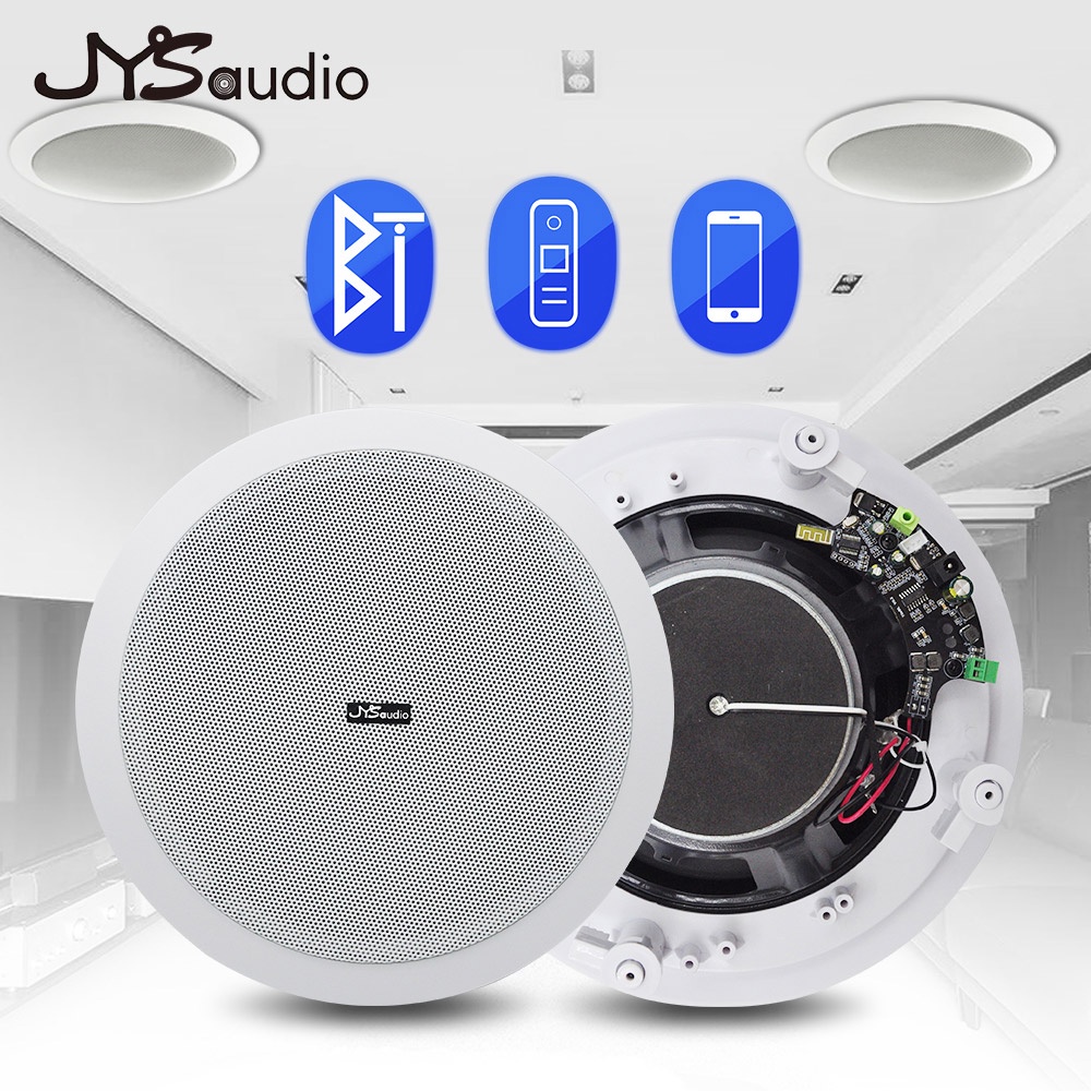 Ceiling Bluetooth Speaker 8'' 40W Active in Ceiling Wall Speaker Built