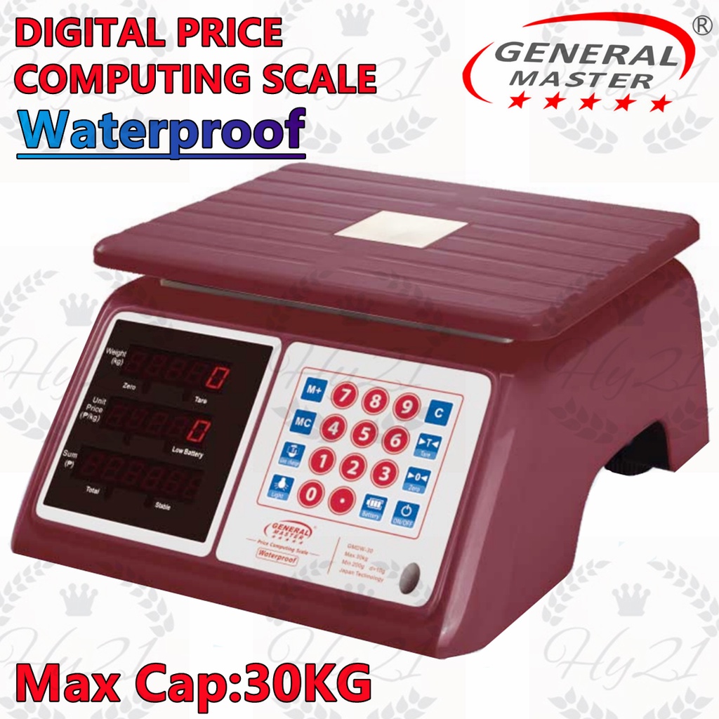 General Master Waterproof 30kg Price Computing Scale Digital Scale GMDW