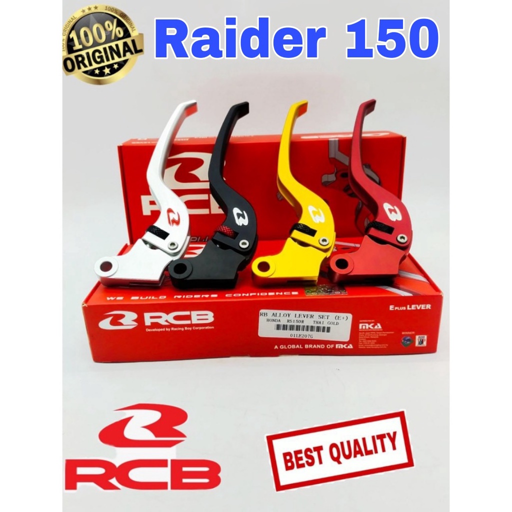RCB Brake & Clutch Lever Set Suzuki Raider 150 New Alloy Racing Boy